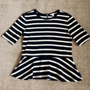 Gap stripe peplum top